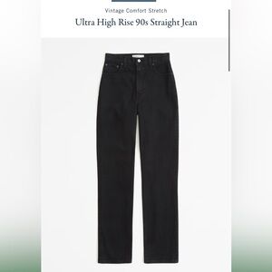 ABERCROMBIE  Vintage Comfort Stretch
Ultra High Rise 90s Straight Jean